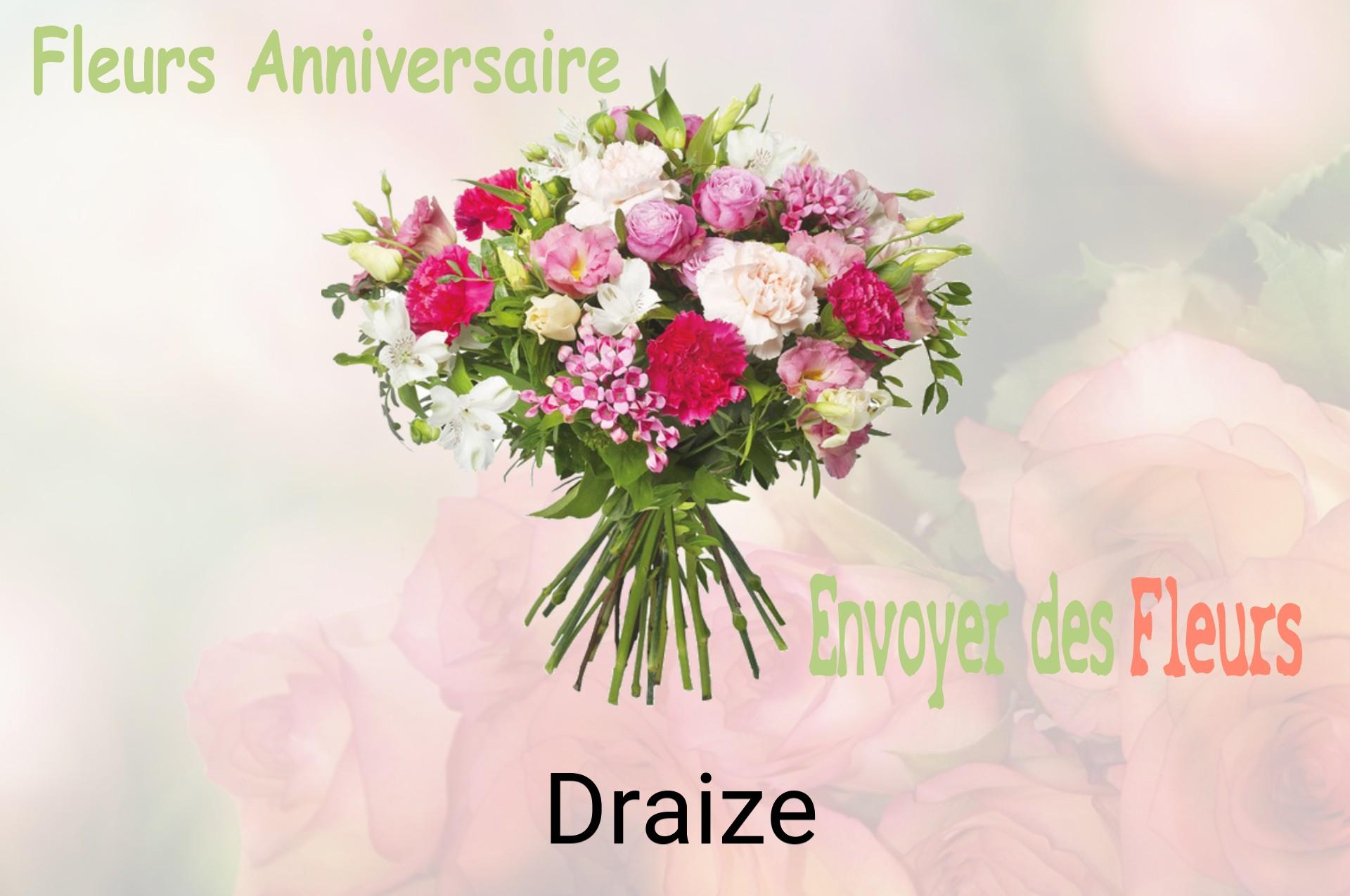 Bouquet de fleurs d’anniversaire livré à Draize